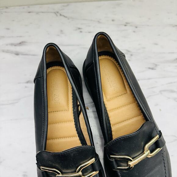 Rachel Zoe Mila Black Leather Loafers Women’s Size 7 - Picture 10 of 12